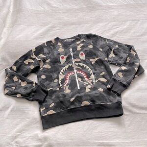 Bape Tiger Shark Glow In The Dark Crewneck Sweatshirt Size Medium